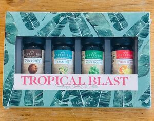 Lefleuria Tropical Blast Aromatherapy Essential Oil Set Of 4 Essential Oils NEW